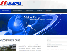 Tablet Screenshot of mekarcargo.com